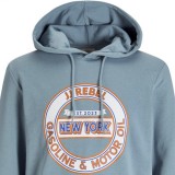 JJ REBEL JREBCASPER SWEAT HOOD 12266364-MOUNTAIN SPRING Σιελ Εικόνα 0