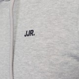 JJ REBEL  LOGO SWEAT HOOD 12263852-LIGHT GREY MELANGE Γκρί Εικόνα 1