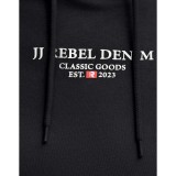 JJ REBEL JEANS PRINT SWEAT HOOD SN 12268879-BLACK Μαύρο Εικόνα 2