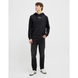 JJ REBEL JEANS PRINT SWEAT HOOD SN 12268879-BLACK Μαύρο Εικόνα 4