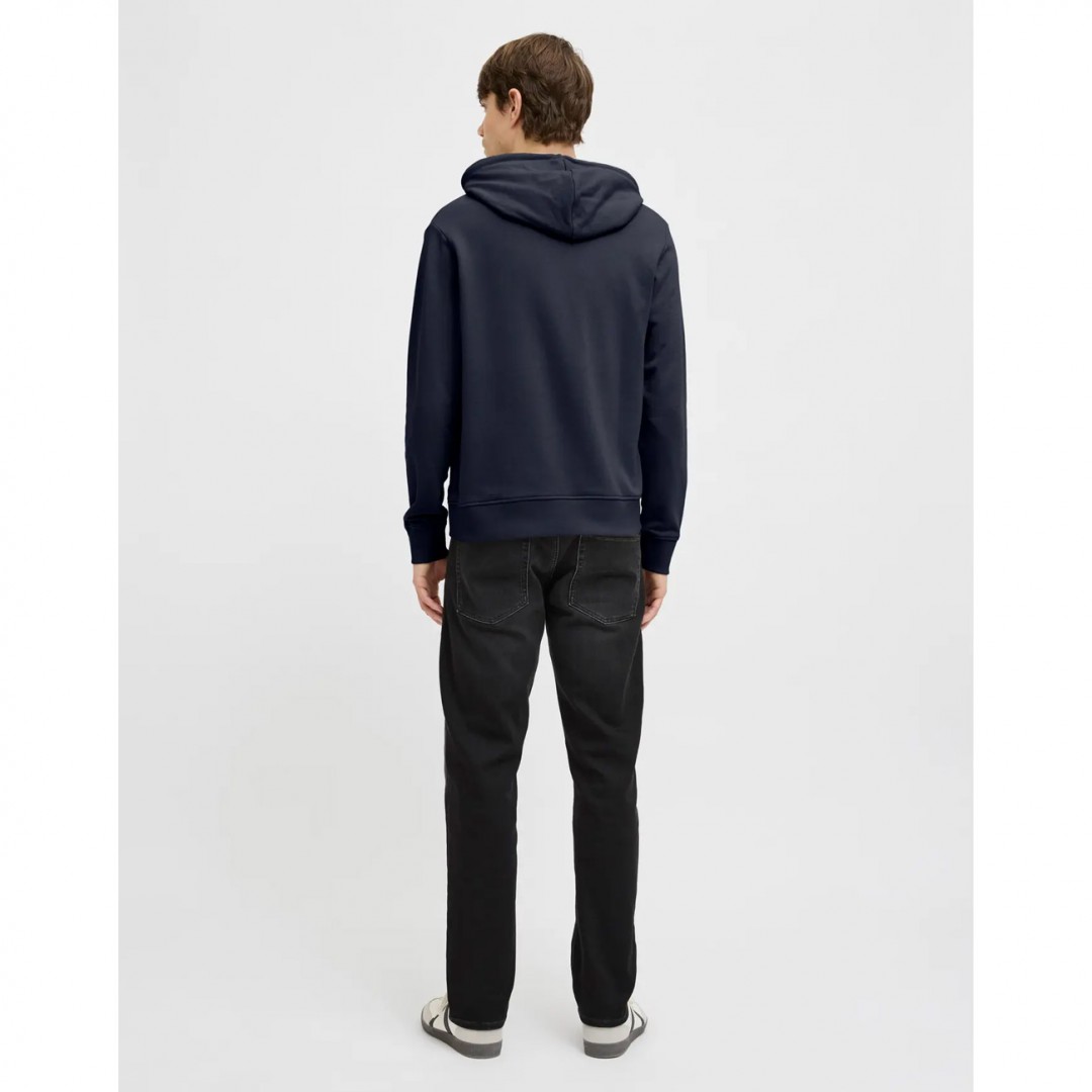 JJ REBEL JEANS PRINT SWEAT HOOD SN 12268879-SKY CAPTAIN Μπλε