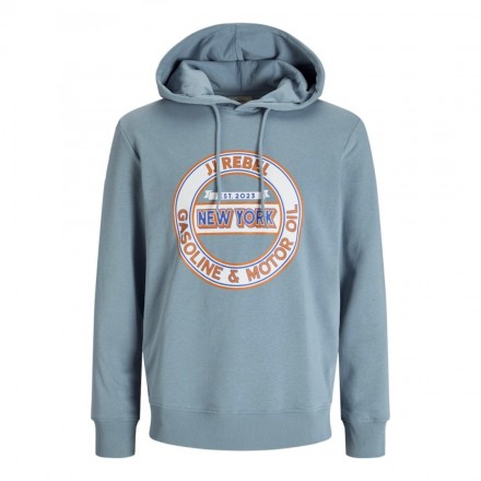 JJ REBEL JREBCASPER SWEAT HOOD 12266364-MOUNTAIN SPRING Σιελ