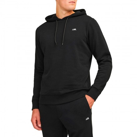 JJ REBEL  LOGO SWEAT HOOD 12263852-BLACK Μαύρο
