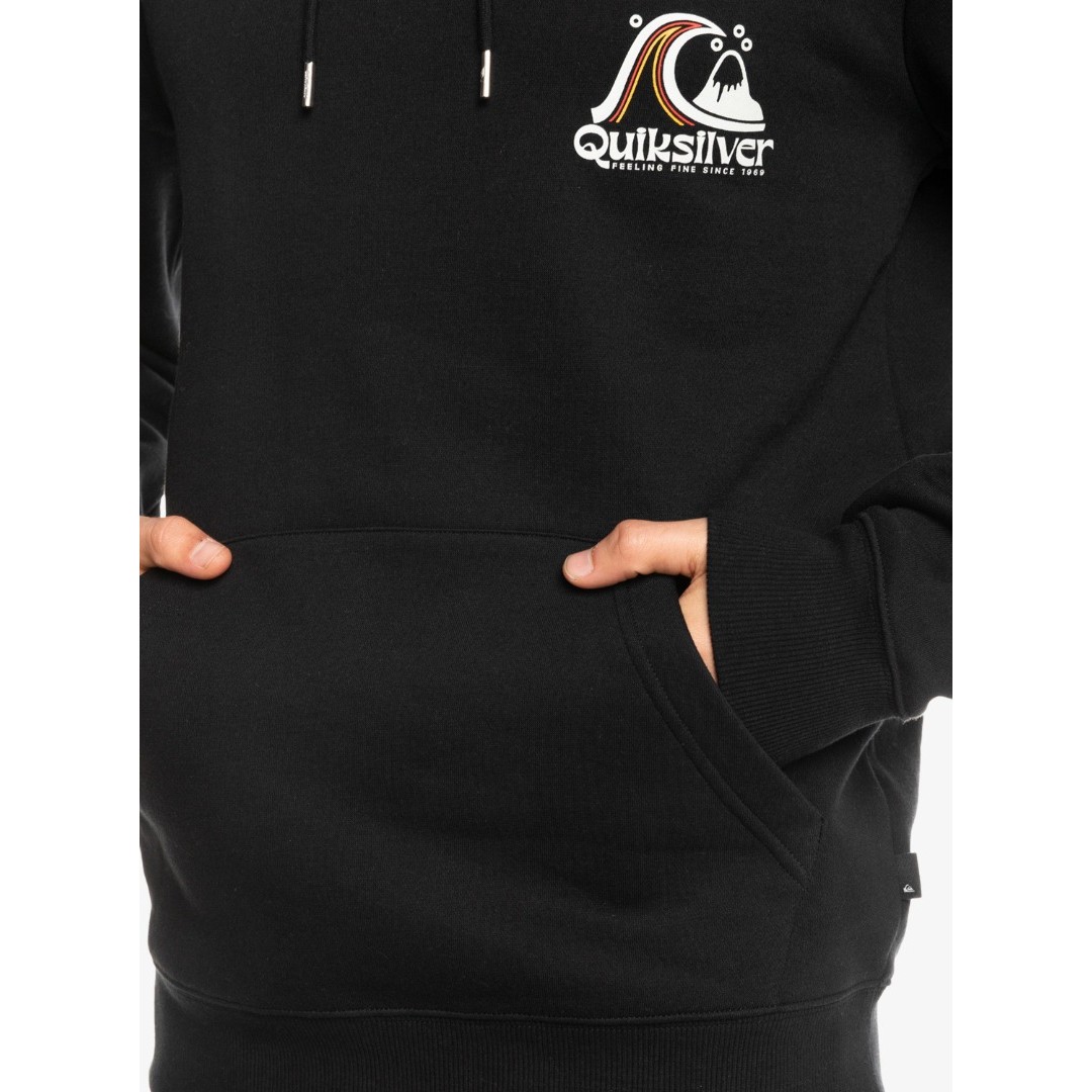 QUIKSILVER ROLLING CIRCLE HOOD EQYFT04669-KVJ0 Μαύρο