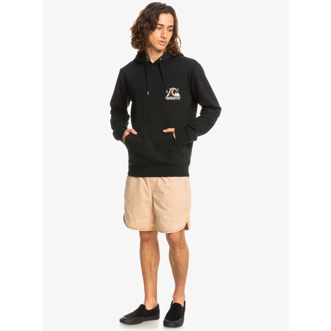 QUIKSILVER ROLLING CIRCLE HOOD EQYFT04669-KVJ0 Μαύρο