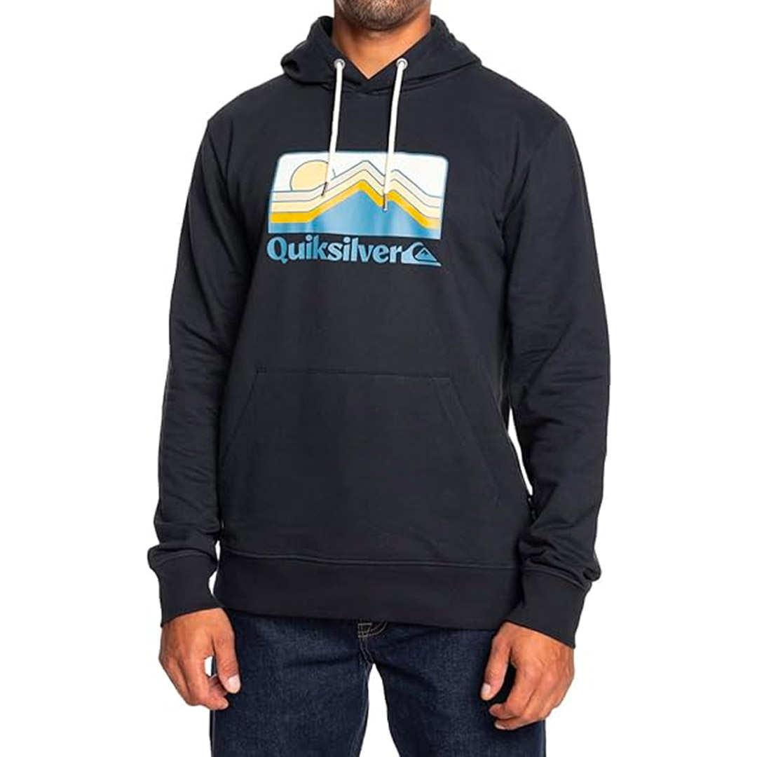 QUIKSILVER QS GRADIENT MOUNTAINS HOODIE EQYSF03153-KVJ0 Μαύρο