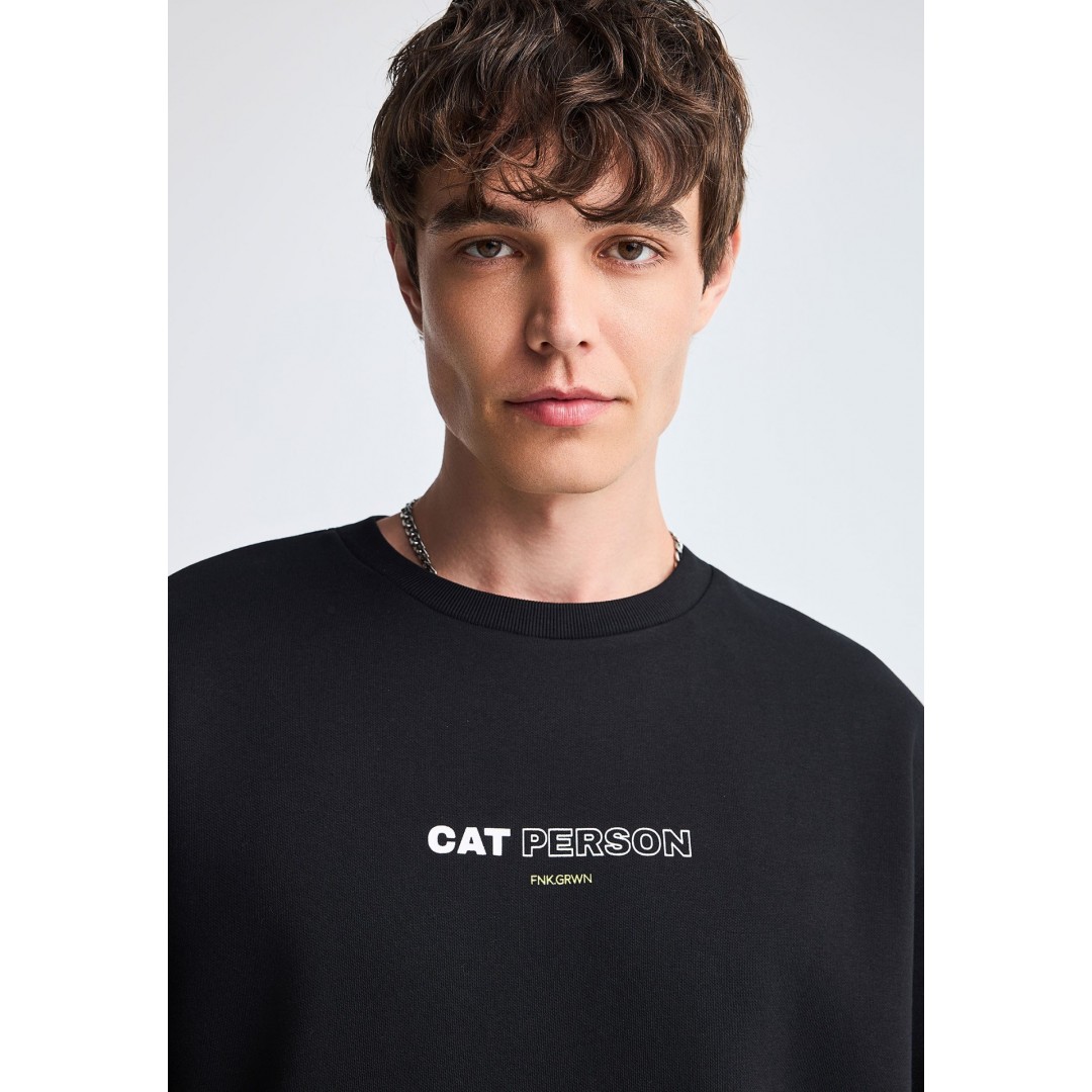 GRWN CREW NECK SWEATERS GRW014-908-06-BLACK Black
