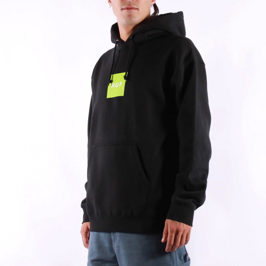 HUF SET BOX P/O HOODIE PF00573-BLACK Μαύρο