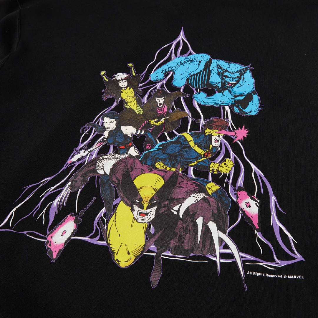 HUF X-MEN TT P/O HOODIE PF00659-BLACK Black