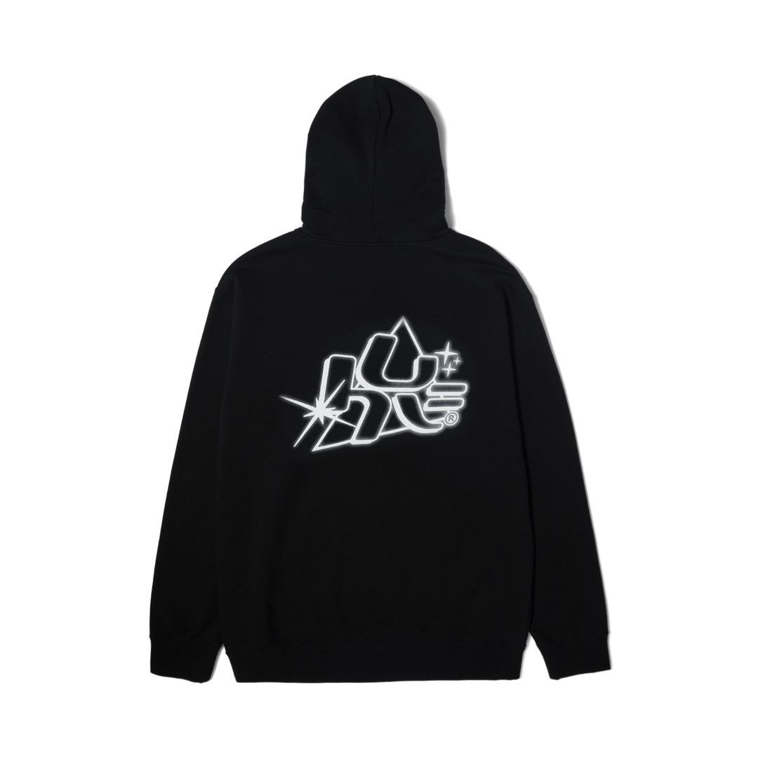 HUF GLOW P/O HOODIE PF00687-BLACK Μαύρο