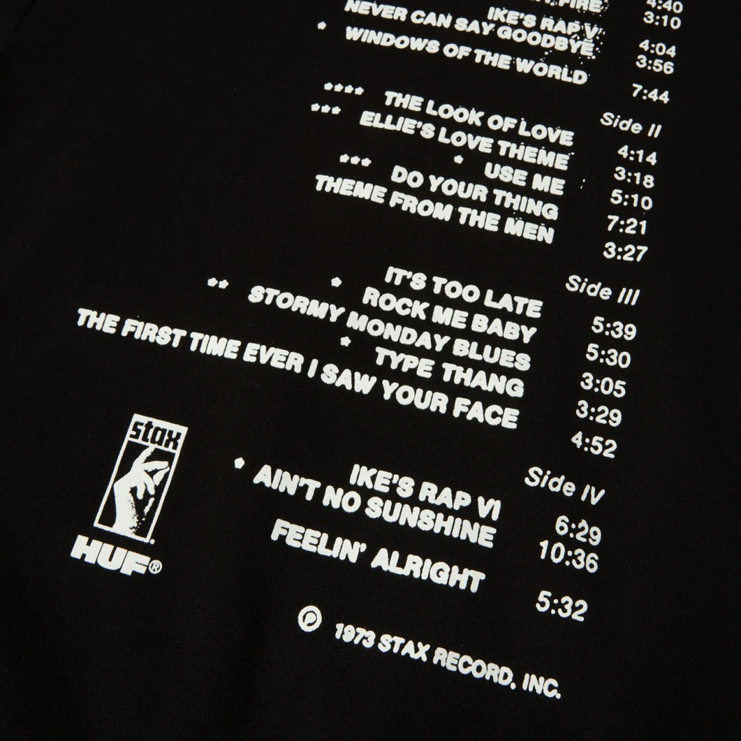 HUF TAHOE P/O HEAVYWEIGHT HOODIE PF00775-BLACK Μαύρο