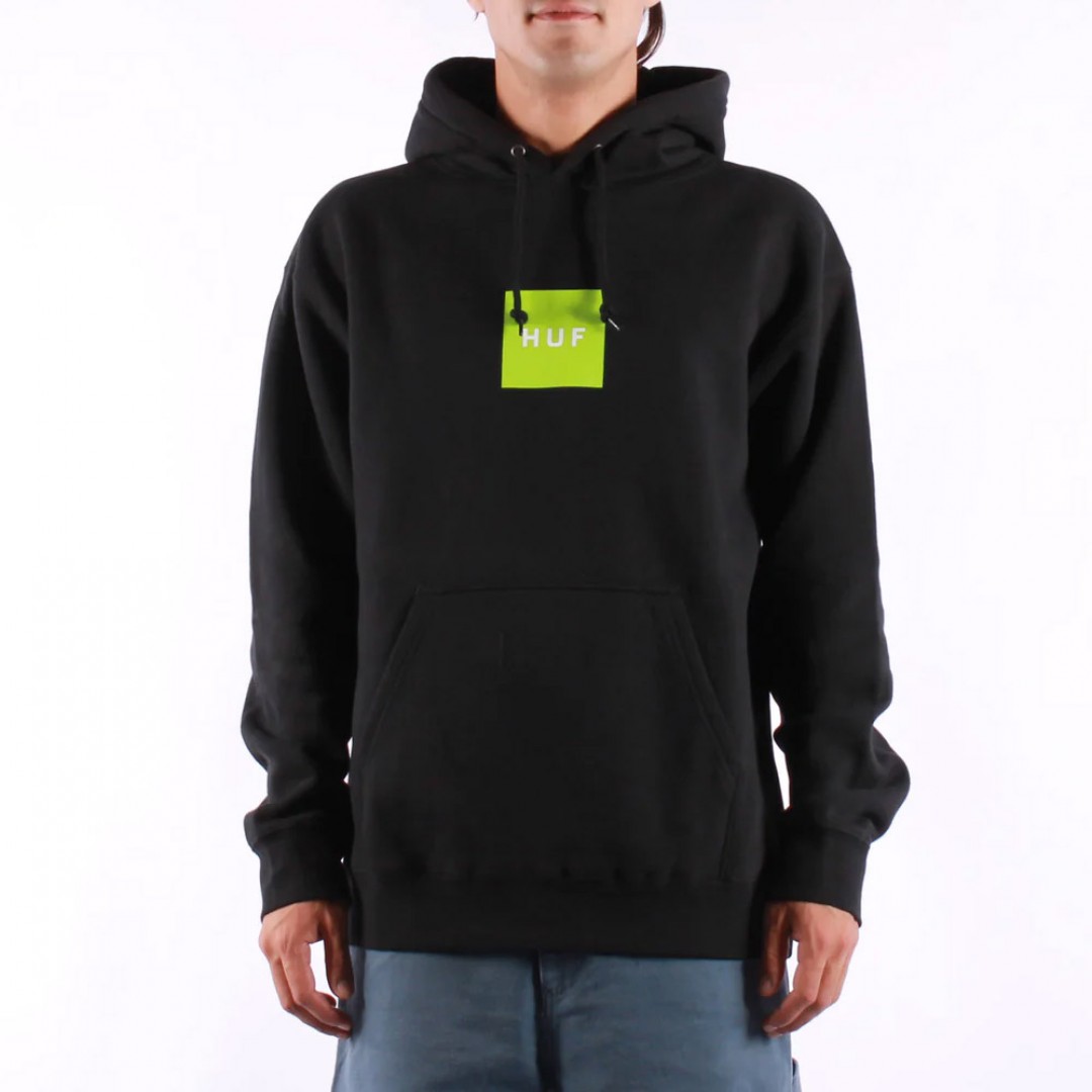 HUF SET BOX P/O HOODIE PF00573-BLACK Μαύρο