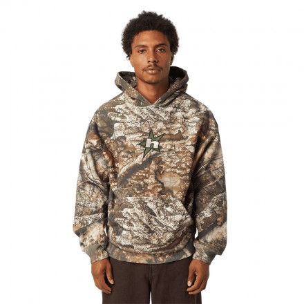 HUF X REALTREE HEAVYWEIGHT HOODIE FL00246-RLTRE Πολύχρωμο