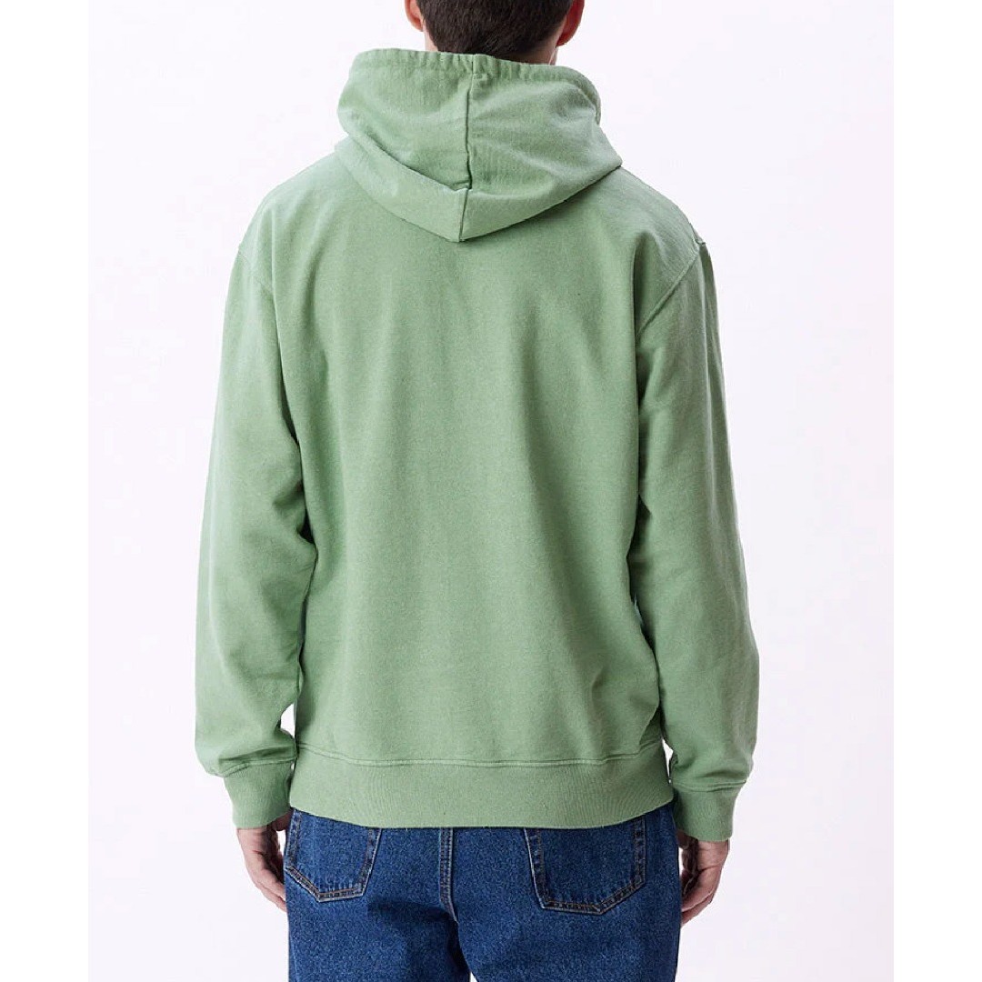 OBEY TIMELESS RECYCLED HEAVYWEIGHT HOOD FLEECE 112470159-JAD Πετρόλ