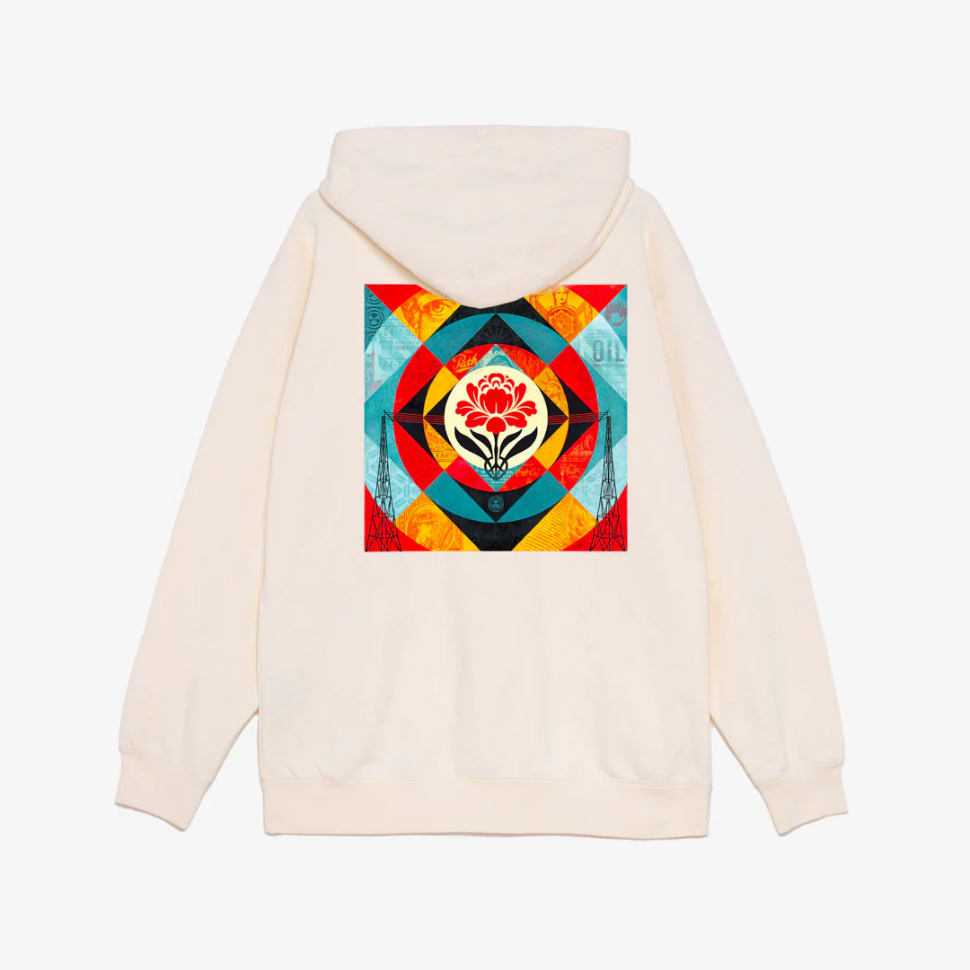 OBEY GEOMETRIC POWER CANVAS 112843938-UBL Εκρού