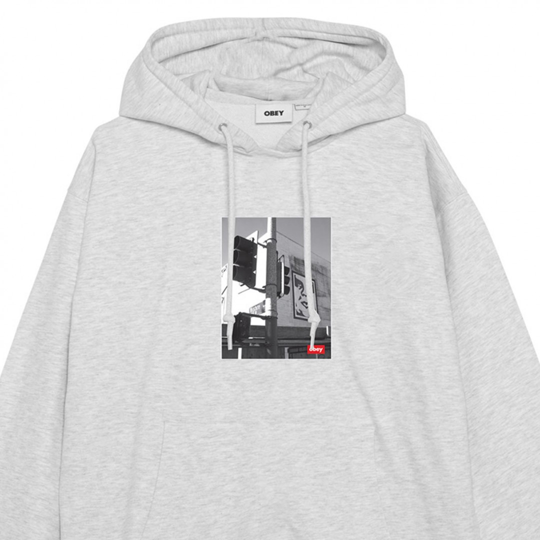OBEY LOS ANGELES PHOTO FLEECE 112844230-HEA Grey