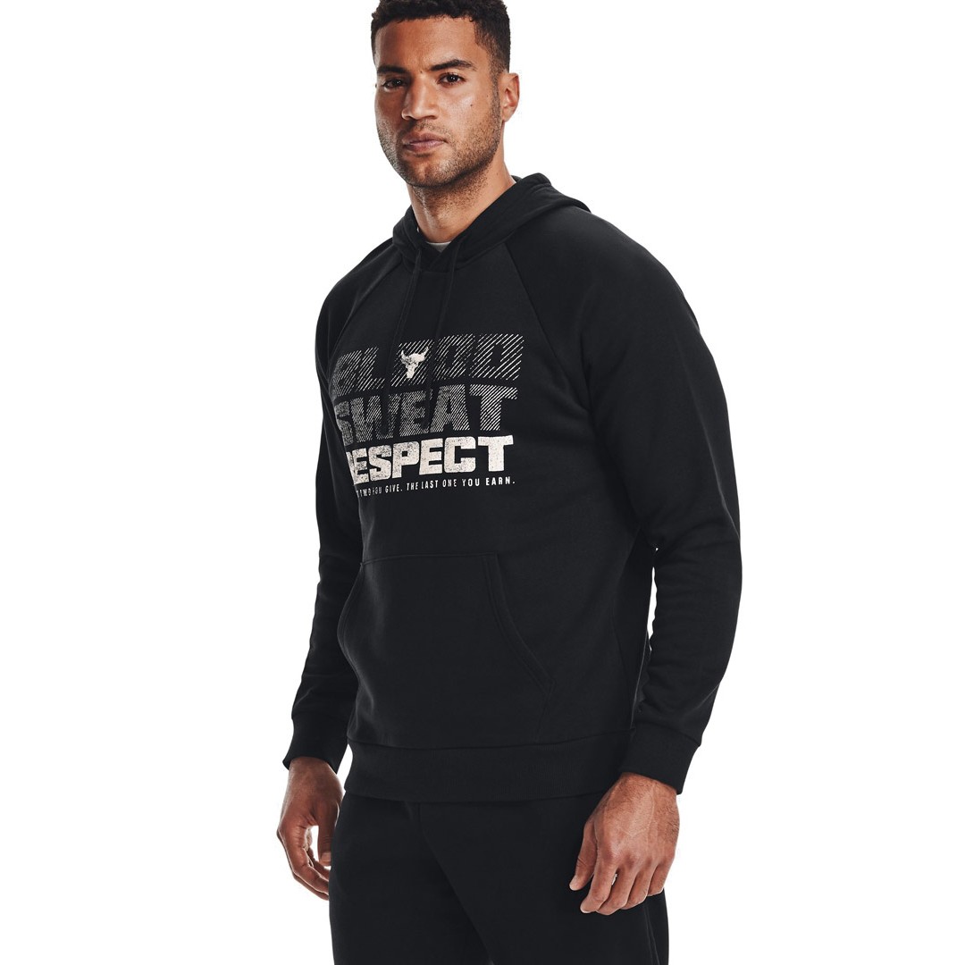 UNDER ARMOUR UA PROJECT ROCK RIVAL FLEECE HD 1367109-001 Black