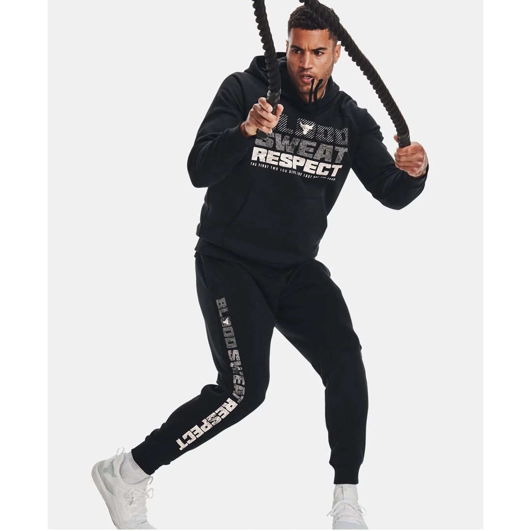 UNDER ARMOUR UA PROJECT ROCK RIVAL FLEECE HD 1367109-001 Black