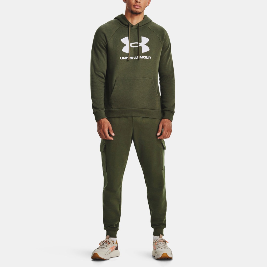 UNDER ARMOUR RIVAL FLEECE LOGO HD 1379758-390 Κhaki