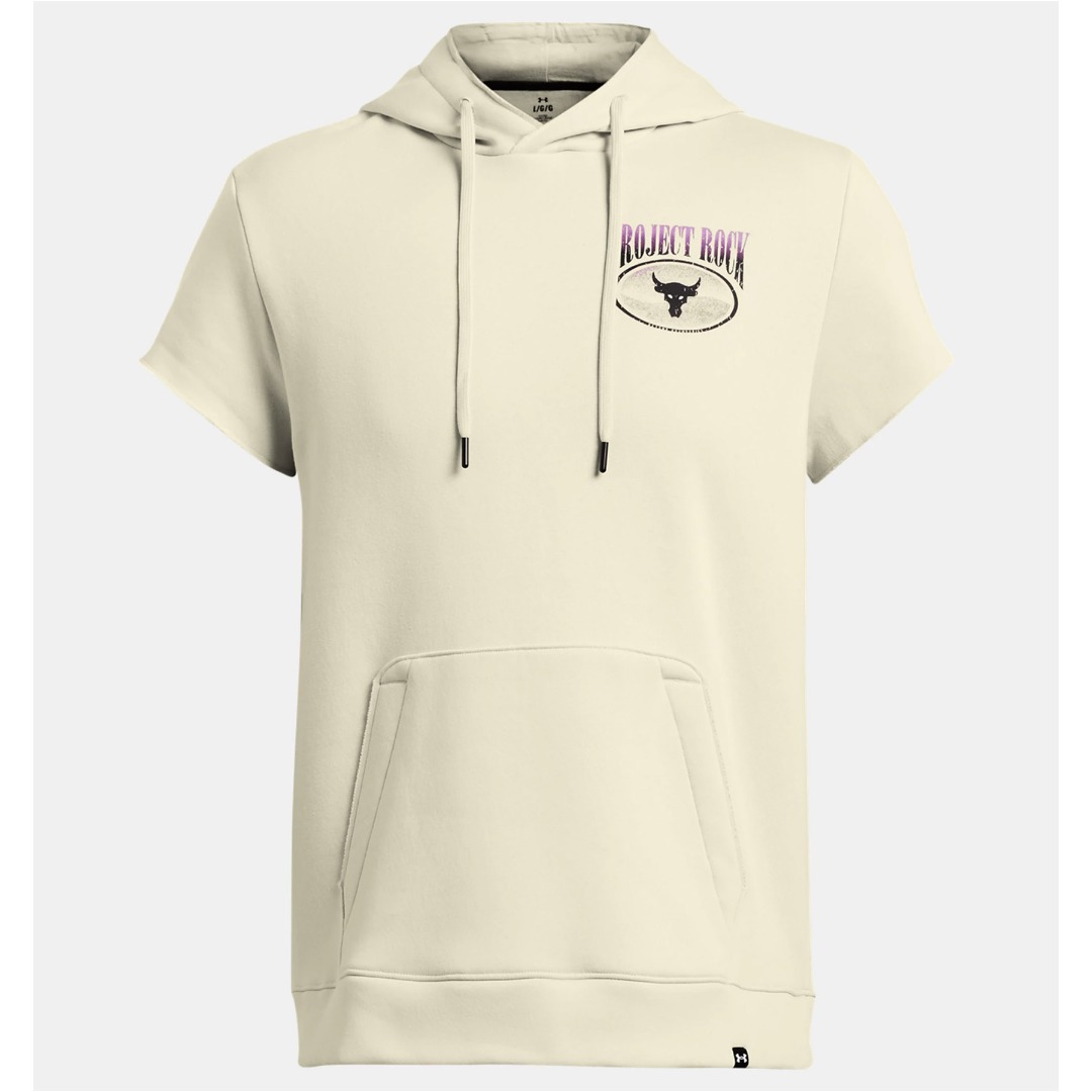 UNDER ARMOUR PJT RCK Q1 SS ESS FLEECE HDY 1383209-273 Ecru