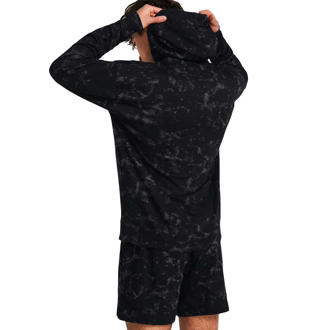 UNDER ARMOUR PJT RCK AOP RVL TERRY HD 1383289-001 Μαύρο