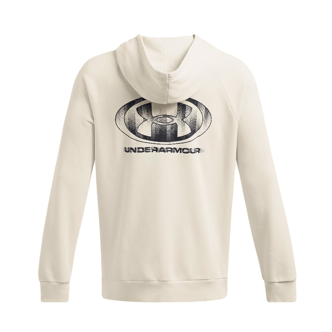 UNDER ARMOUR RIVAL FLC TXTR CG HOODIE 1389428-110 Εκρού