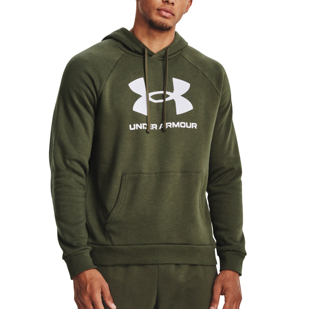 UNDER ARMOUR RIVAL FLEECE LOGO HD 1379758-390 Κhaki