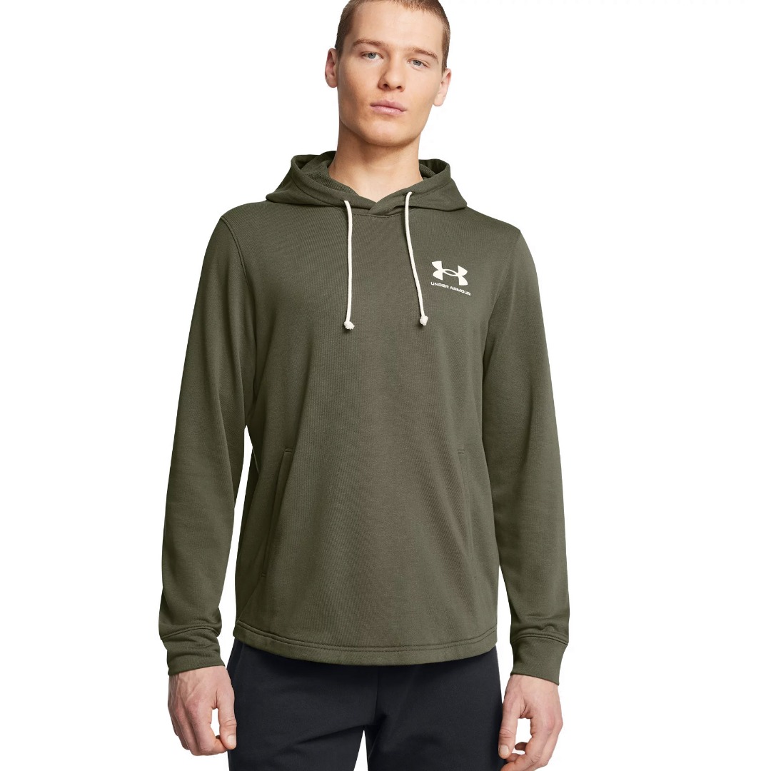 UNDER ARMOUR RIVAL TERRY LC HD 1370401-390 Κhaki