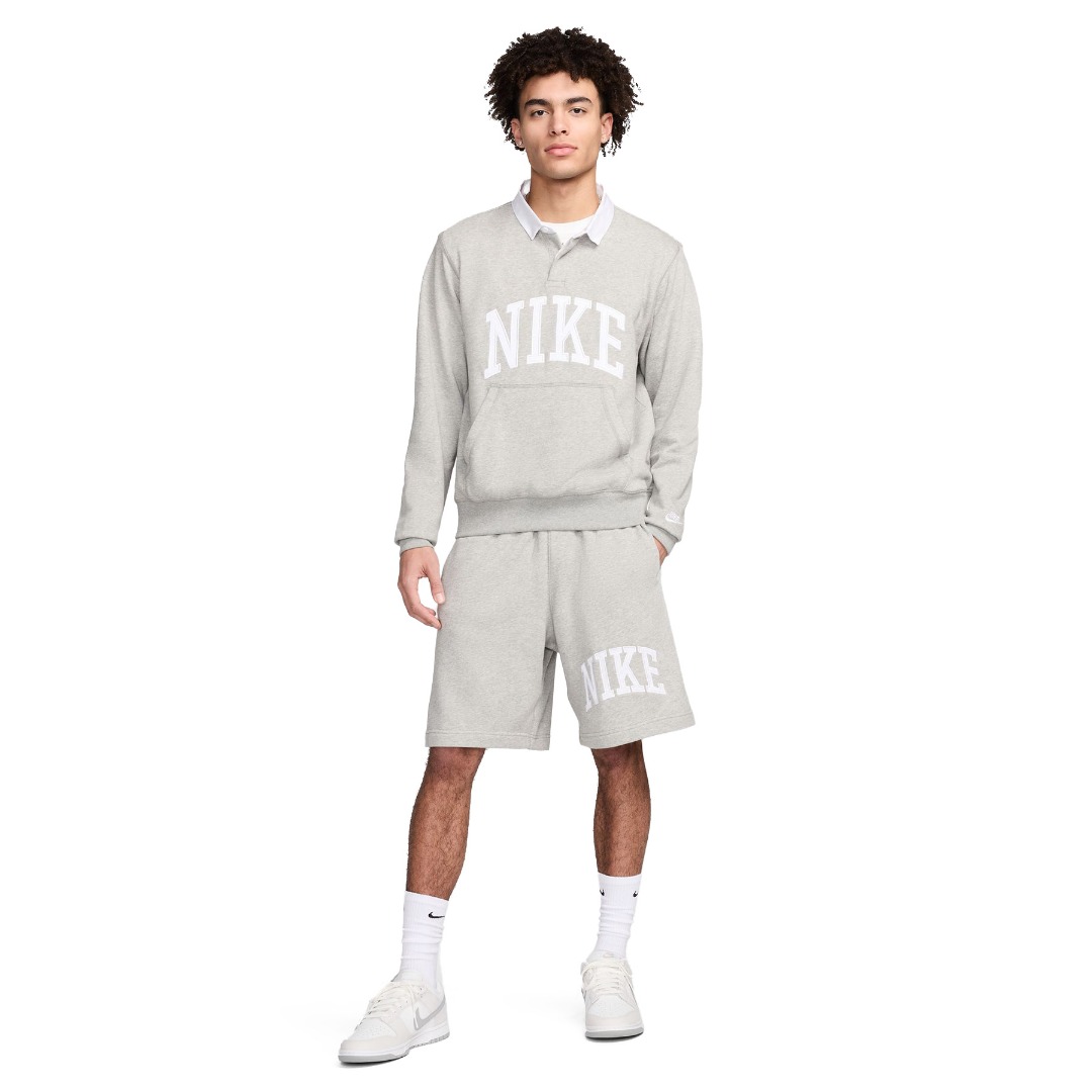 NIKE M NK CLUB HBR FT LS POLO FN3112-063 Grey