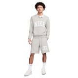 NIKE M NK CLUB HBR FT LS POLO FN3112-063 Grey Image 4