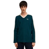 PUMA T7 RELAXED LONG SLEEVE POLO 634311-75 Green Image 