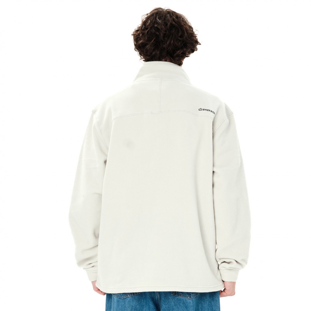 EMERSON MEN'S HALF ZIP FLEECE 262.EM28.25-CLAY WHITE Εκρού
