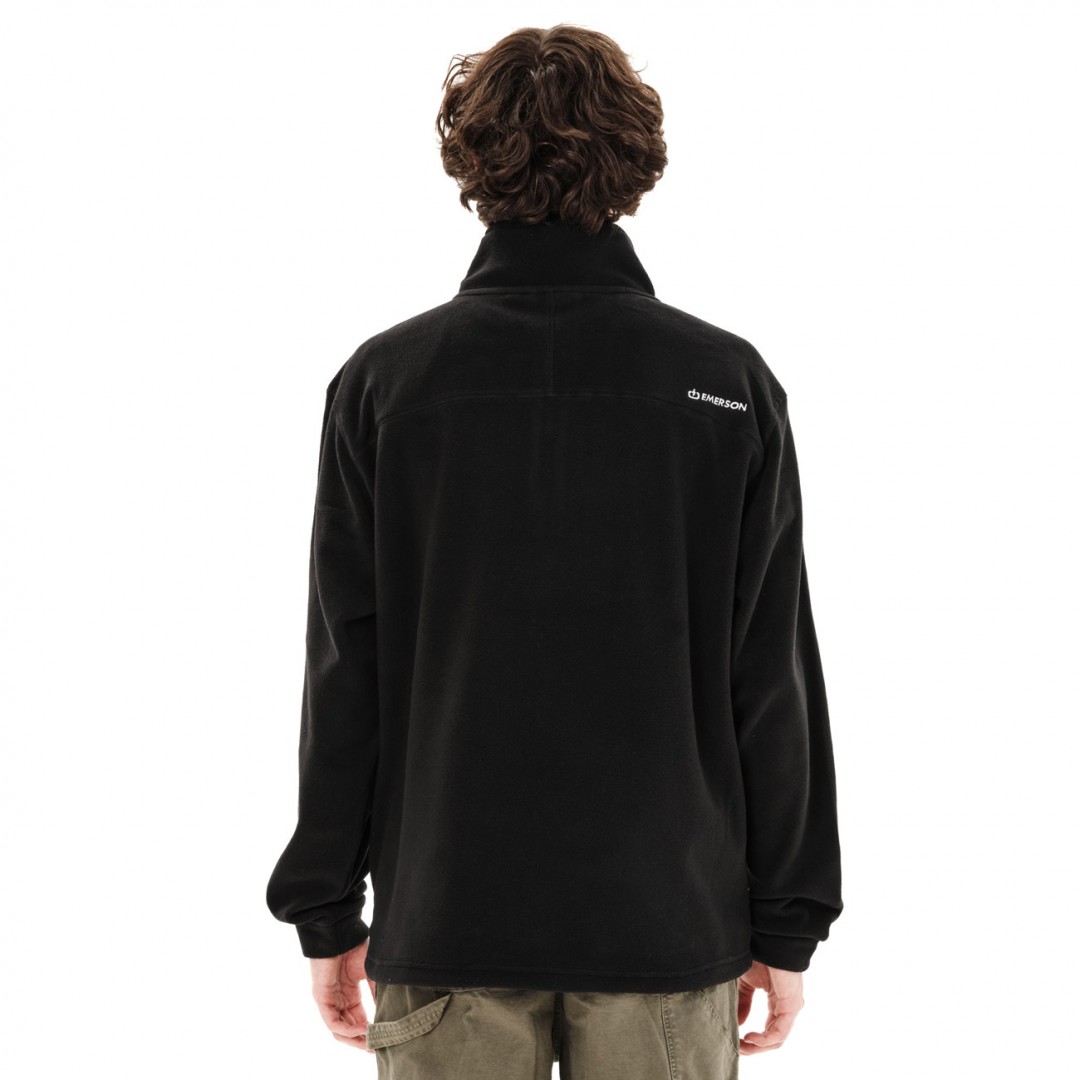 EMERSON MEN'S HALF ZIP FLEECE 262.EM28.25-BLACK Μαύρο
