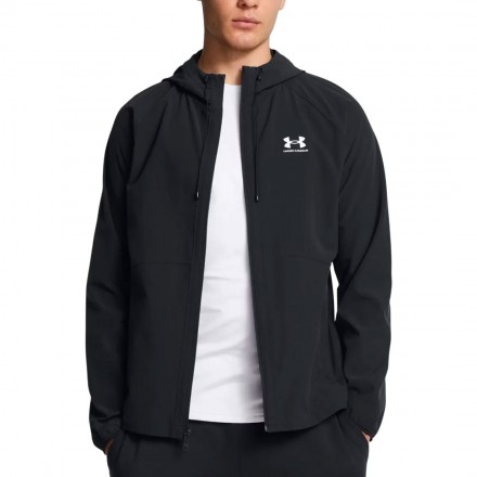 UNDER ARMOUR RIVAL WVN WINDBREAKER 1390149-001 Μαύρο