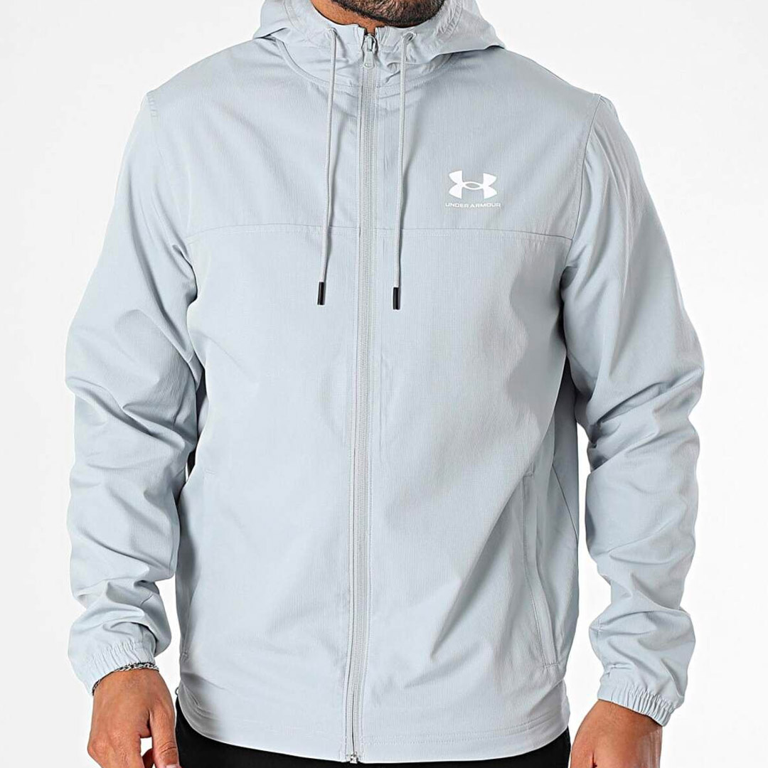 UNDER ARMOUR RIVAL WVN WINDBREAKER 1390149-011 Grey