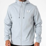 UNDER ARMOUR RIVAL WVN WINDBREAKER 1390149-011 Grey Image 