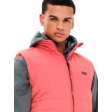 BASEHIT MEN'S VEST JACKET 191.BM10.32-TT73 CORAL Coral Image 4