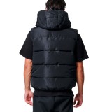 BODY ACTION MEN HOODED PUFFER VEST 073425-01-01 Μαύρο Εικόνα 0