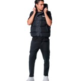 BODY ACTION MEN HOODED PUFFER VEST 073425-01-01 Μαύρο Εικόνα 1