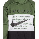 NIKE SPORTSWEAR SWOOSH WOVEN HOODED JACKET CJ4888-010 Black Image 1