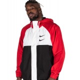 NIKE SPORTSWEAR SWOOSH WOVEN HOODED JACKET CJ4888-657 Red Image 