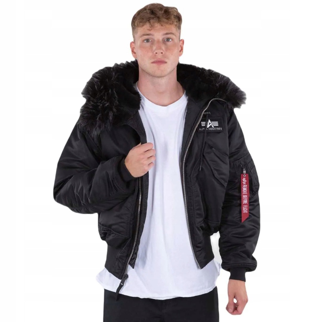ALPHA INDUSTRIES 45P HOODED 144103-515 Black