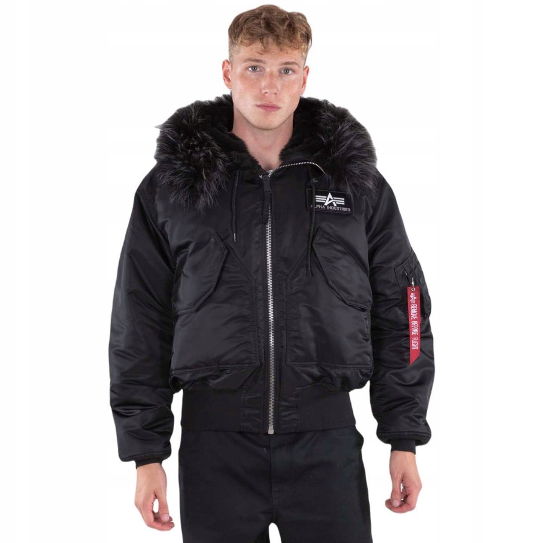 ALPHA INDUSTRIES 45P HOODED 144103-515 Black