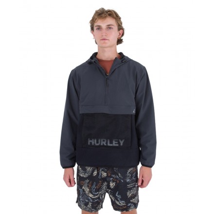 HURLEY PHANTOM+ PACKABLE ANORAK MJK0002550-H006 Ανθρακί