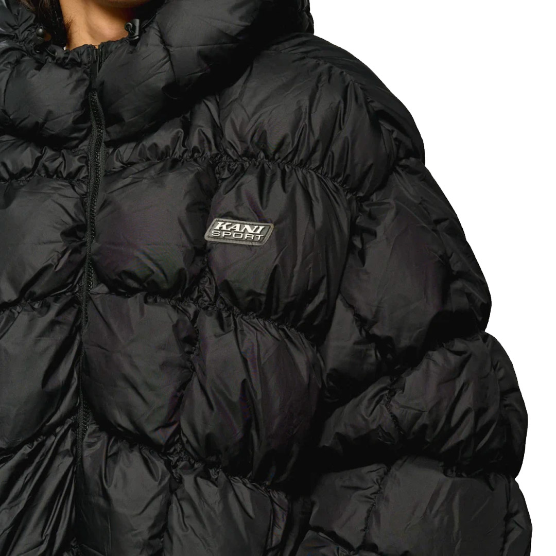KARL KANI SRORT PATCH SQUARE QUILTED PUFFER JACKET KM243-046-2-BLACK Μαύρο