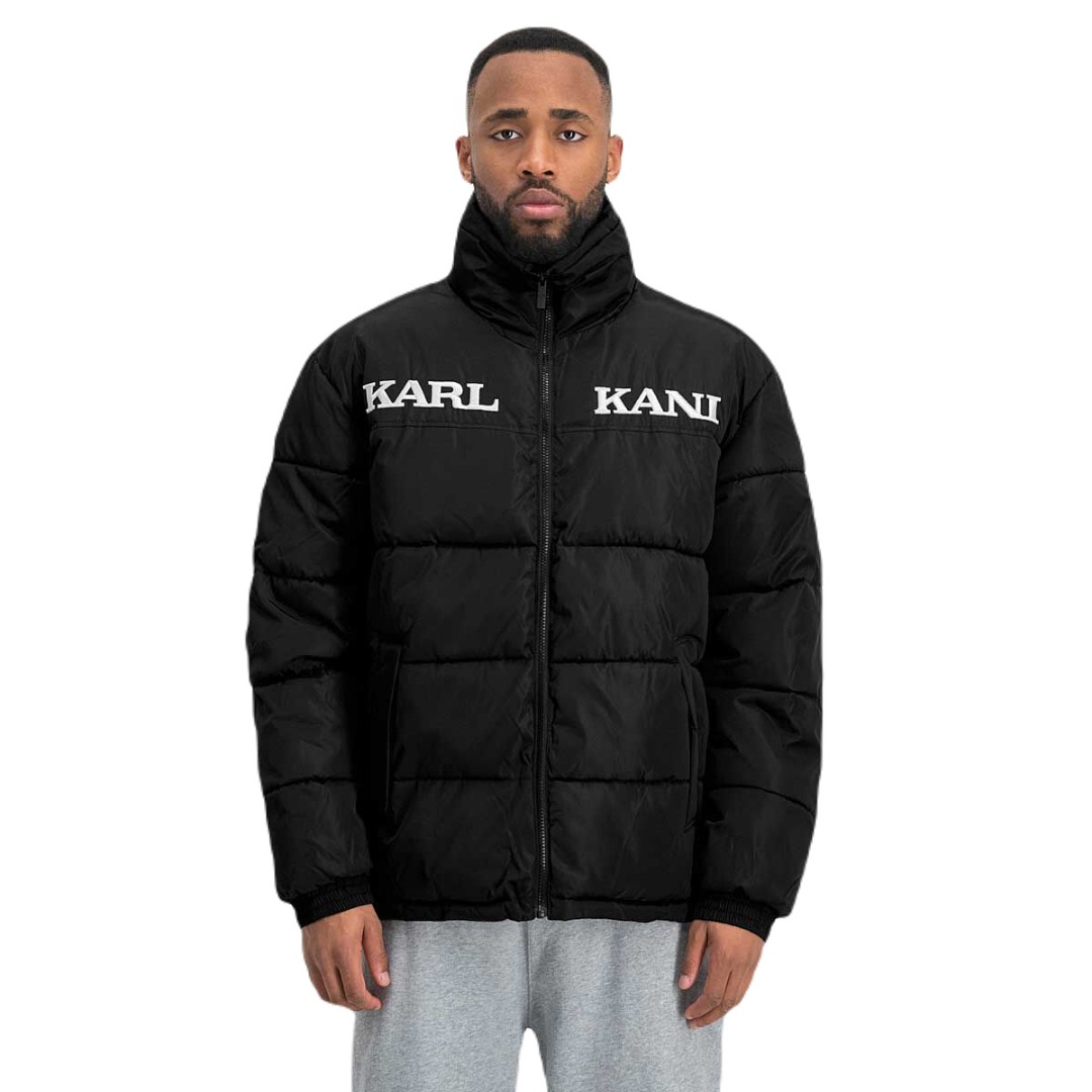 KARL KANI RETRO ESSENTIAL PUFFER JACKET KM-JK012-001-01-BLACK Μαύρο