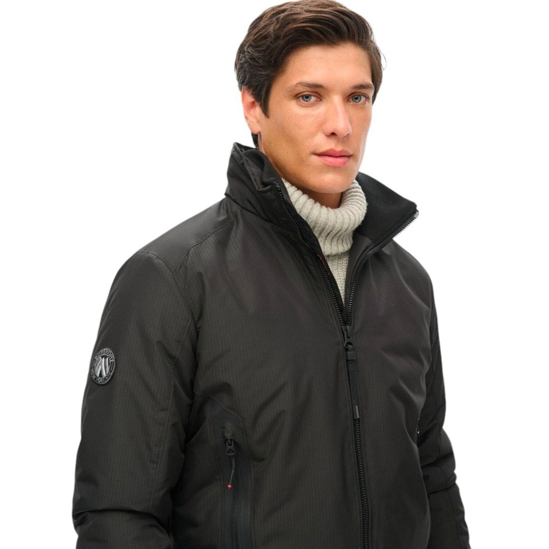 SUPERDRY D3 OVIN CITY HARRINGTON JACKET M5011900A-02A Black