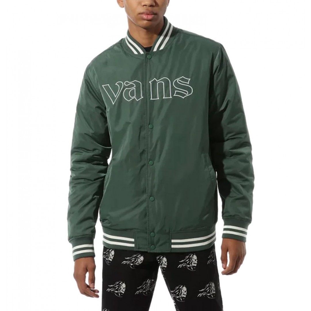 Apparel Vans Sixty Sixers Varsity Jacket Green Varsity Jacket Vans