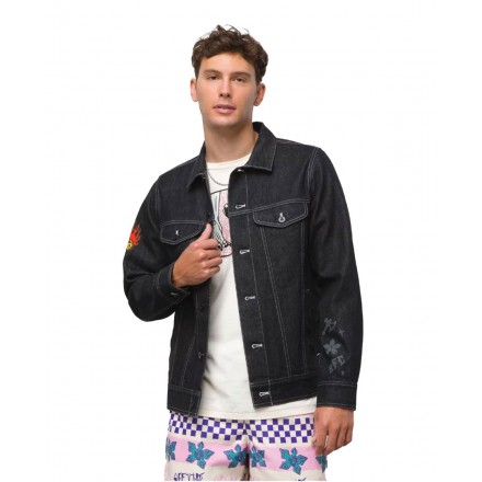 VANS HFC JEAN JACKET VN0007RVBLK-BLK Μαύρο