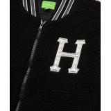 HUF SHERPA VARSITY JACKET JK00379-BLACK Μαύρο Εικόνα 2